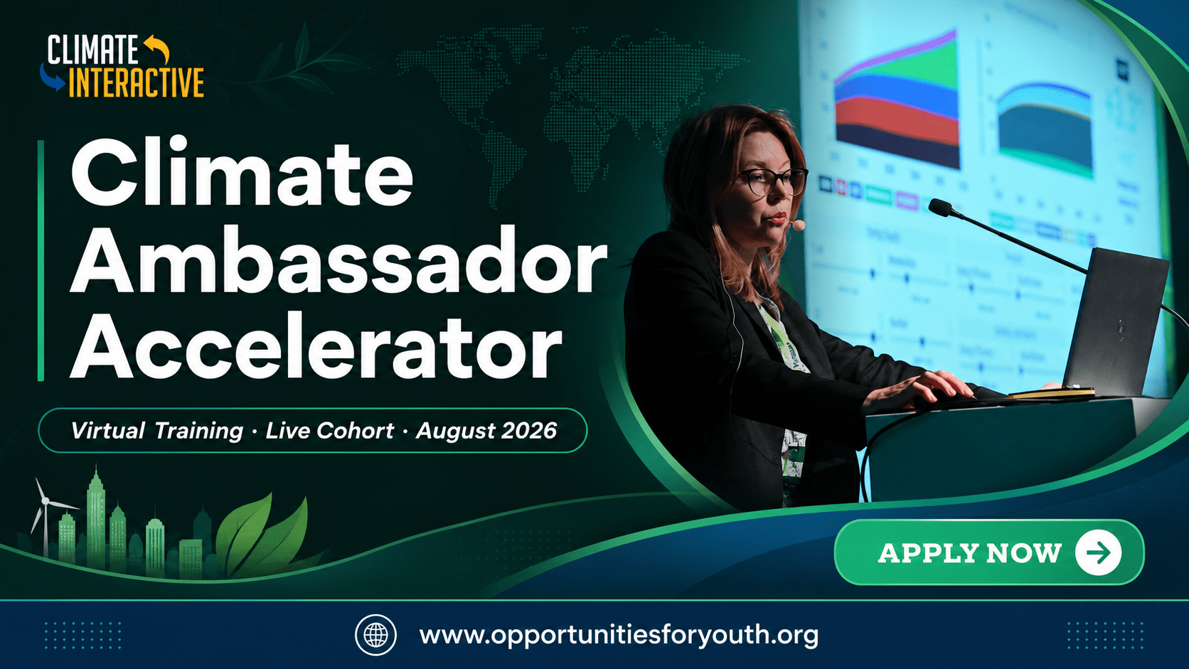 Climate Ambassador Accelerator 2026: Apply for the Virtual En-ROADS Climate Leadership Training