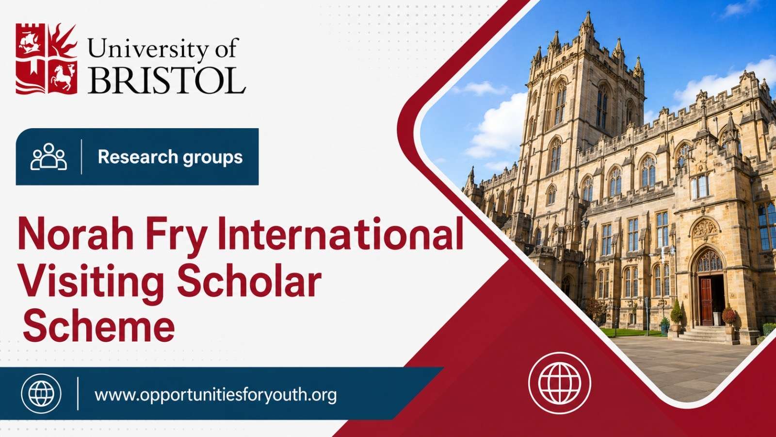 Fully Funded University of Bristol Norah Fry International Visiting Scholar Scheme 2026/27: Receive Up to £5,000 to Conduct Disability Research in the UK