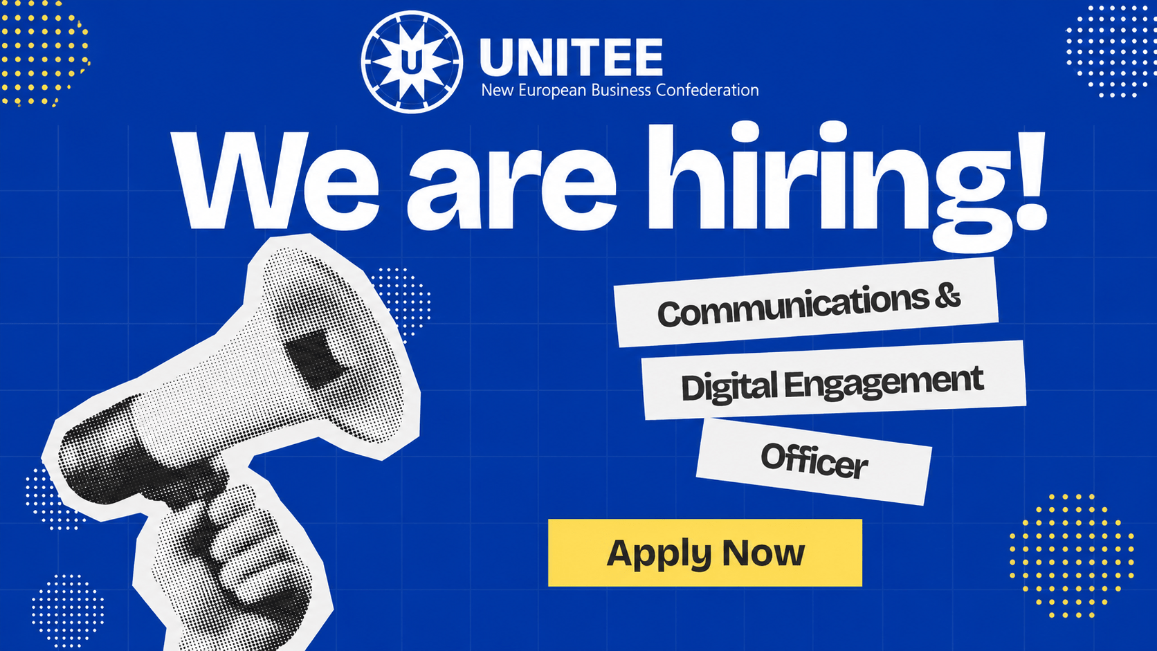 Communications and Digital Engagement Officer at UNITEE (Brussels, Belgium): Apply for a European Communications Career Supporting Entrepreneurship, Inclusion, and EU Projects