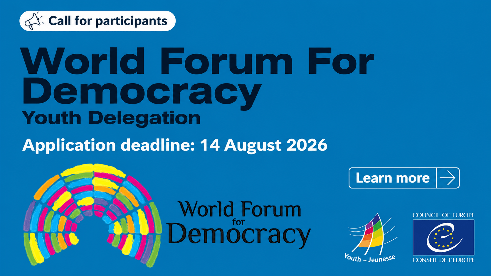 Council of Europe World Forum for Democracy Youth Delegation 2026 in Strasbourg, France: Fully Funded Opportunity for Young Democracy Leaders Worldwide