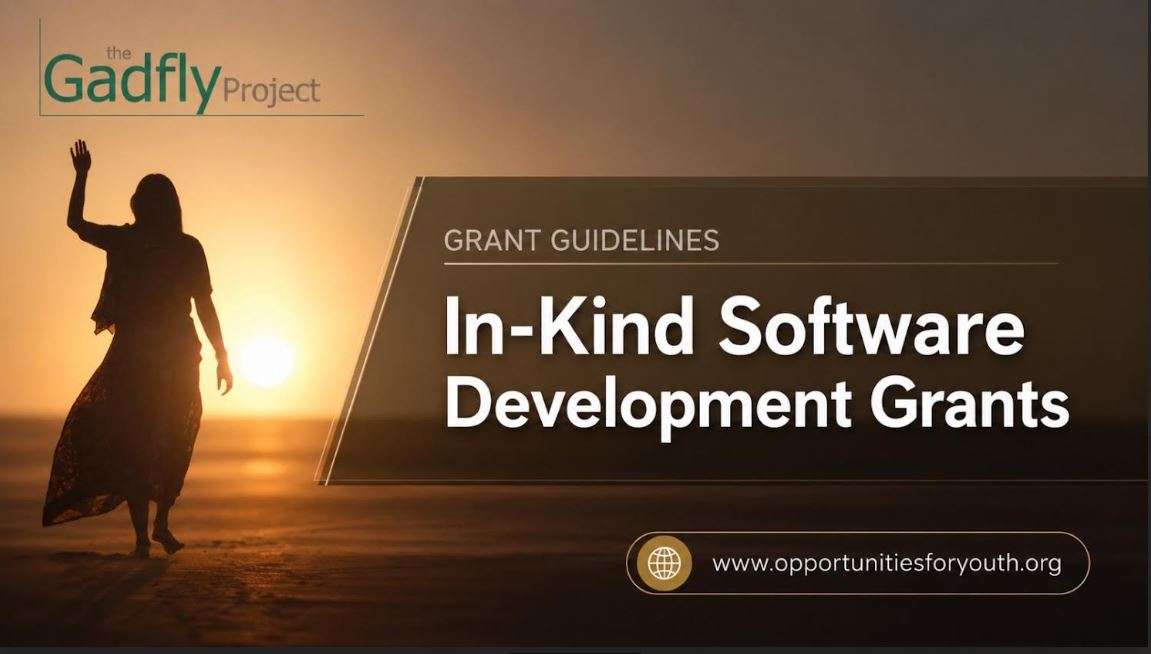 The Gadfly Project Custom Web Application Grant 2026: Apply for In-Kind Software Development Support Worth Up to US$100,000