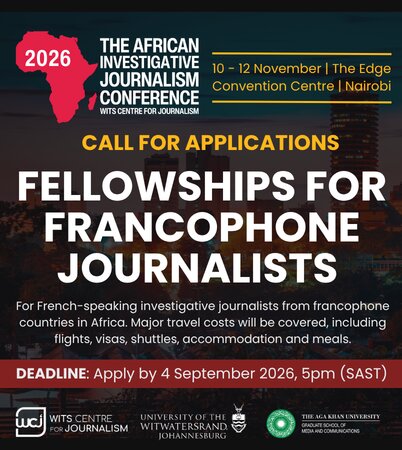 The African Investigative Journalism Conference (AIJC) Fellowships 2026 for Francophone Journalists (Fully Funded to Nairobi, Kenya)