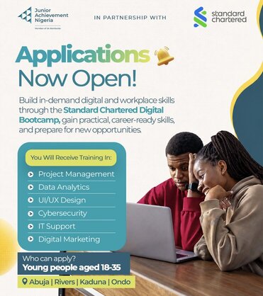 The Junior Achievement/Standard Chartered Digital Bootcamp 2026 for young Nigerians.