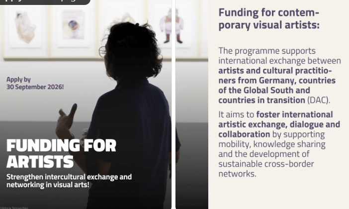 Artists’ Contacts 2026: Apply for ifa International Arts and Cultural Exchange Funding for Projects in 2027