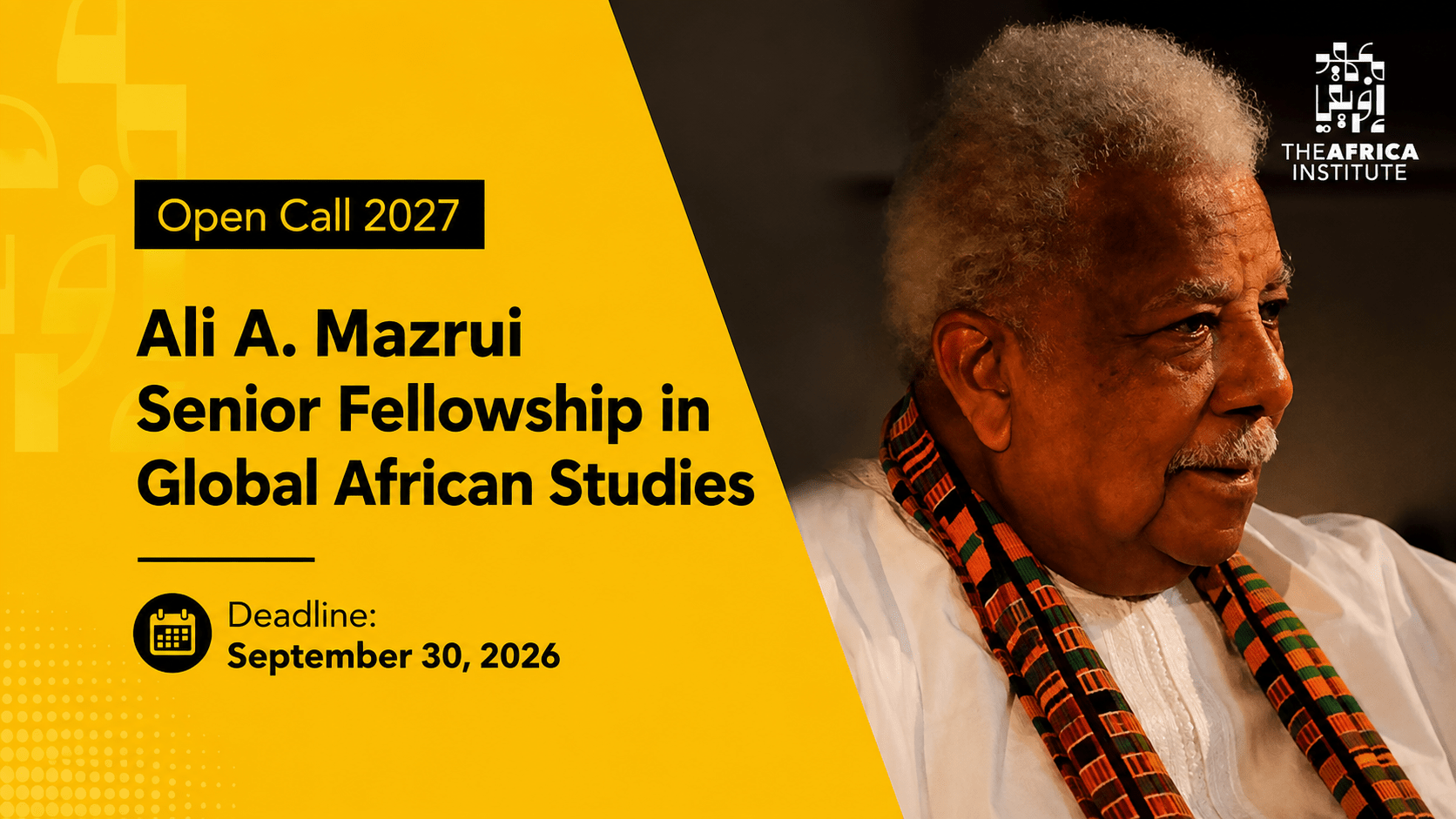 The Africa Institute Senior and Postdoctoral Fellowships in the UAE,2027